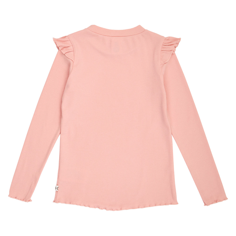 müsli COZY ME bluse med flæser Langærmet bluse Blush 014150801