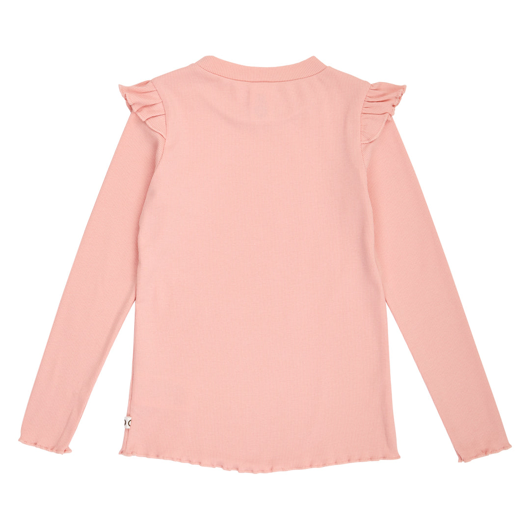 müsli COZY ME bluse med flæser Langærmet bluse Blush 014150801