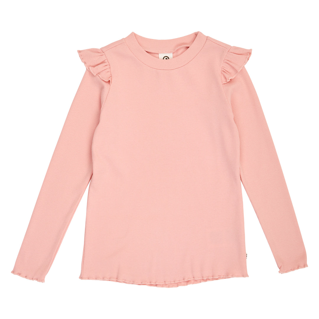 müsli COZY ME bluse med flæser Langærmet bluse Blush 014150801