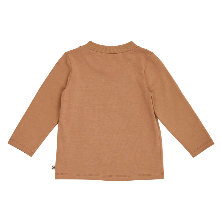 müsli COZY ME bluse med moose motiv Langærmet bluse Cashew 018103003