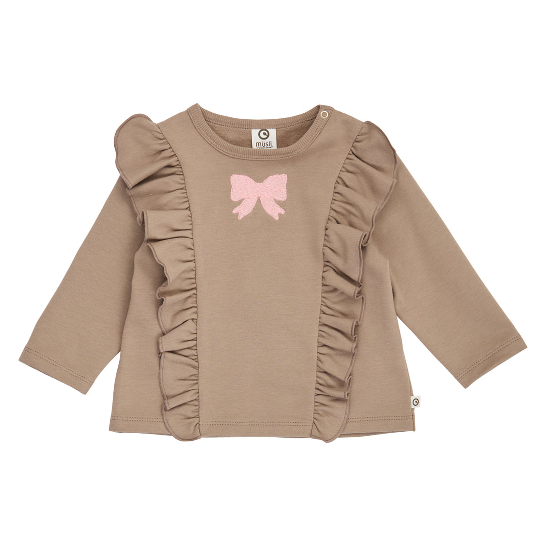 müsli COZY ME  body & bukse sæt Langærmet bluse Walnut 017080802