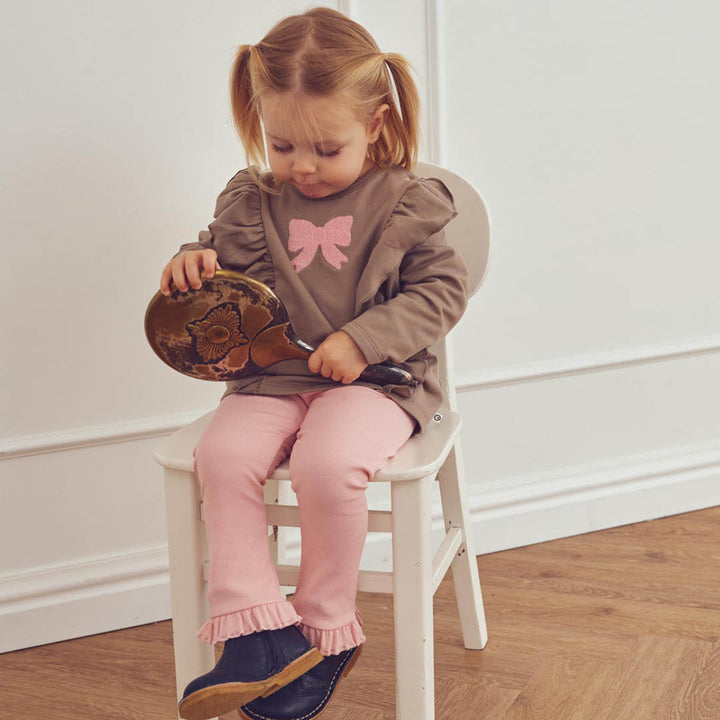 müsli COZY ME leggings med flæse Leggings Blush 014150801