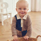müsli COZY ME polo color block Langærmet bluse Walnut 017080802