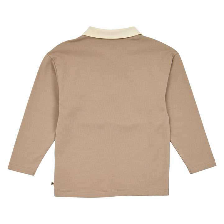 müsli COZY ME polo color block bluse Langærmet bluse Walnut 017080802