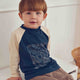 müsli COZY ME raglan bluse med print Langærmet bluse Navy 019403101