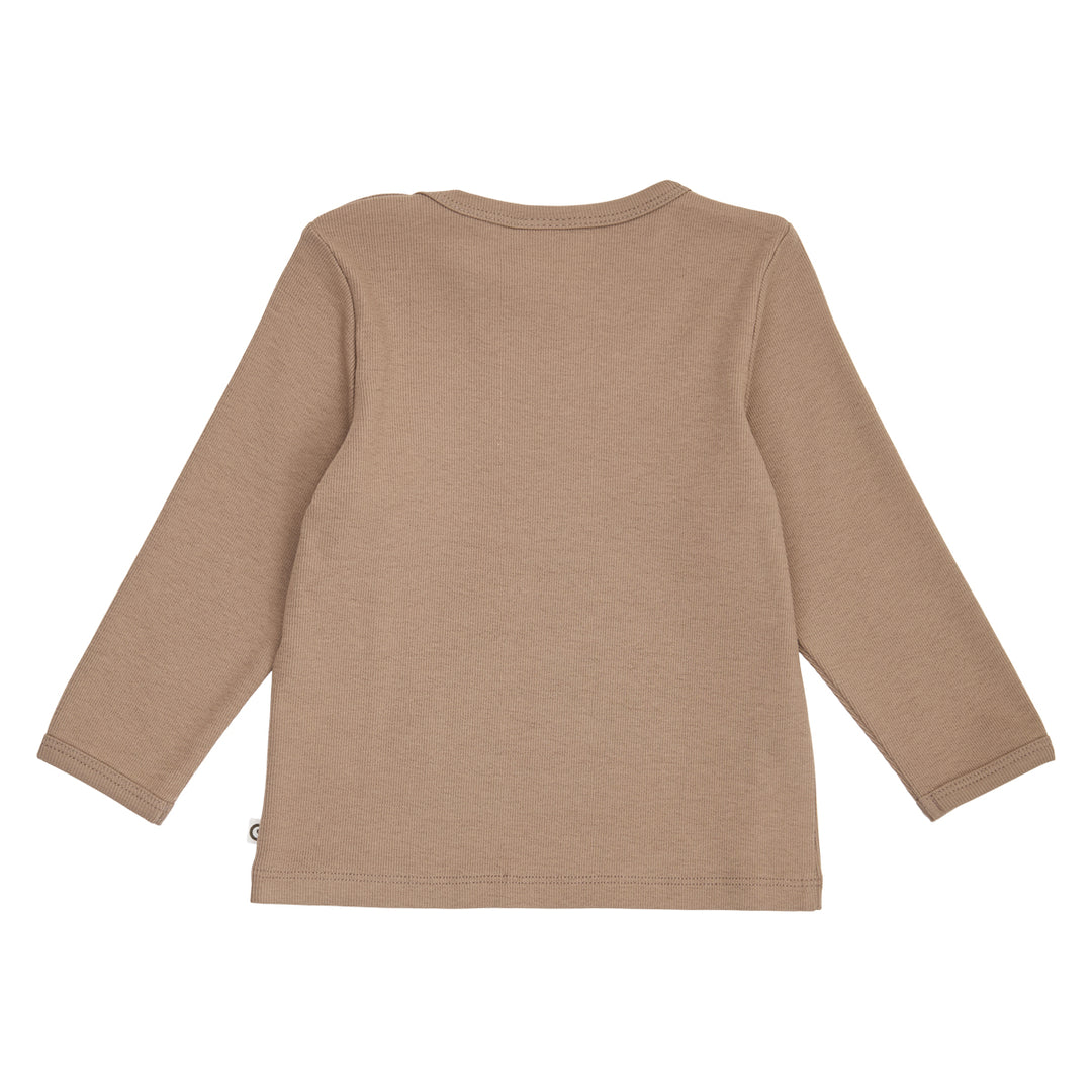 müsli COZY ME rib bluse Langærmet bluse Walnut 017080802