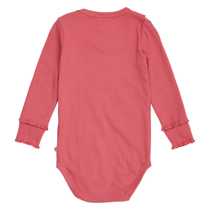 müsli COZY ME rib body med flæsekrave Bodystockings Baroque Rose 018163400