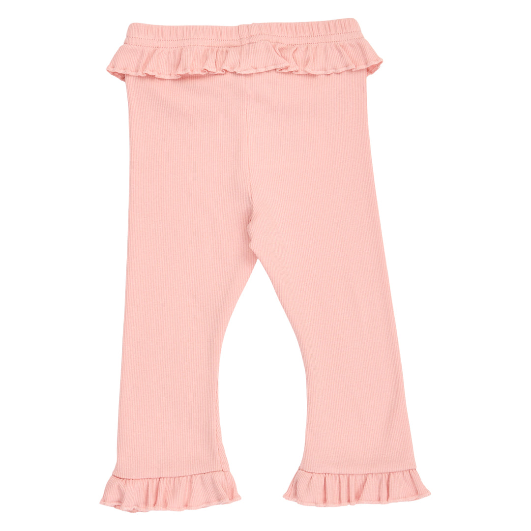 müsli COZY ME rib bukser med flæse Bukser Blush 014150801