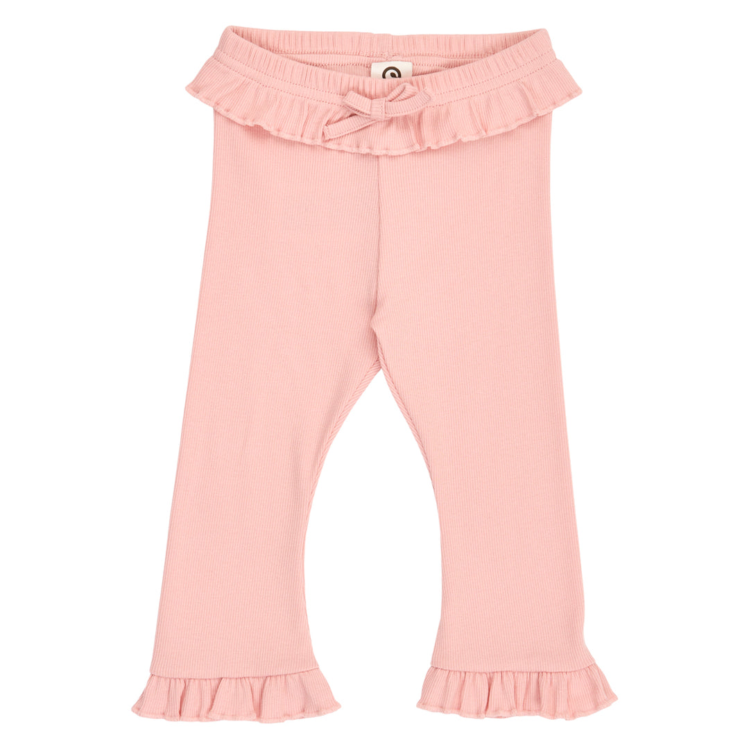 müsli COZY ME rib bukser med flæse Bukser Blush 014150801