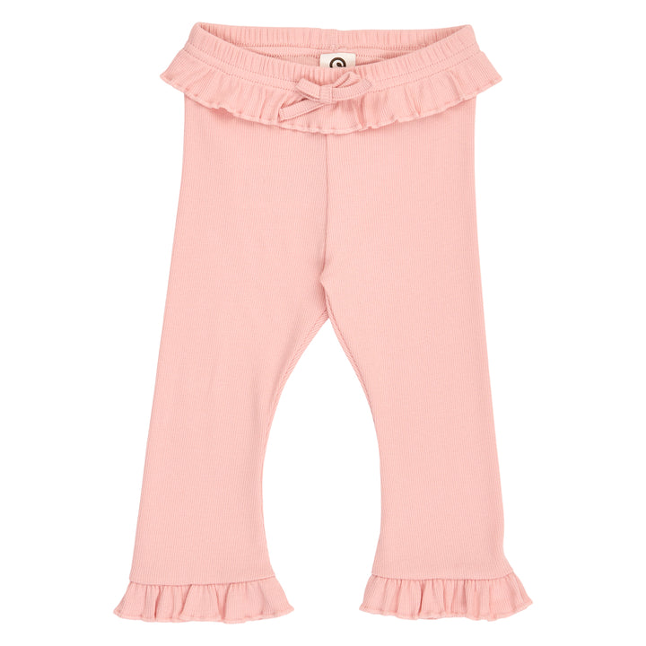 müsli COZY ME rib bukser med flæse Bukser Blush 014150801
