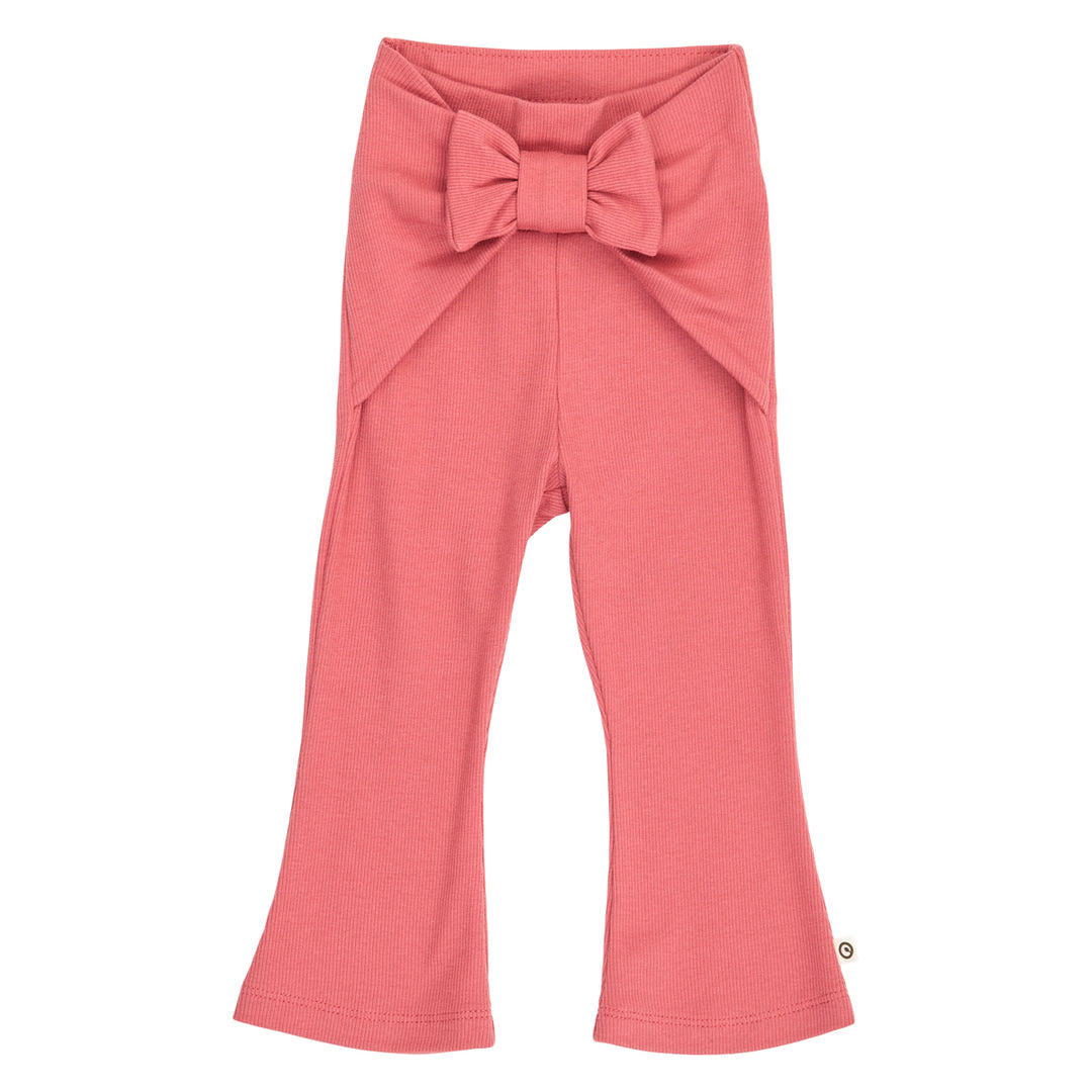 müsli COZY ME rib bukser med sløjfe Bukser Baroque Rose 018163400