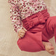 müsli COZY ME rib bukser med sløjfe Bukser Baroque Rose 018163400