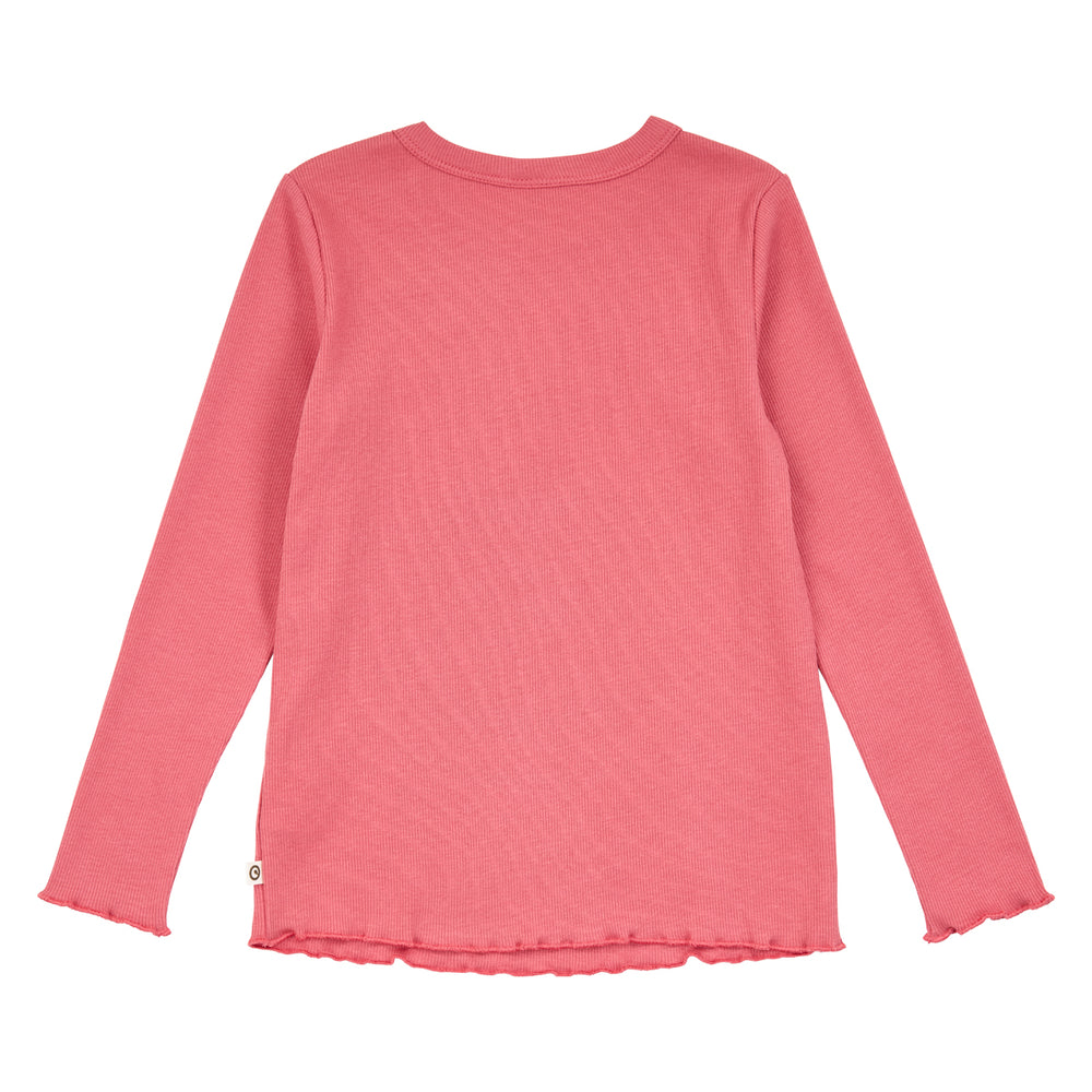 müsli COZY ME rib deco bluse Langærmet bluse Baroque Rose 018163400