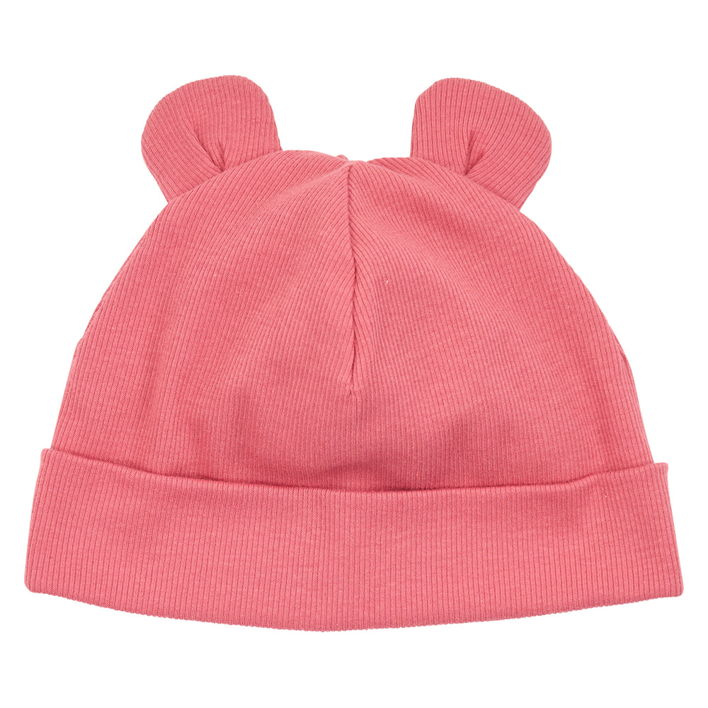 müsli COZY ME rib hue med ører Huer Barouque rose/ Forest green 690000355