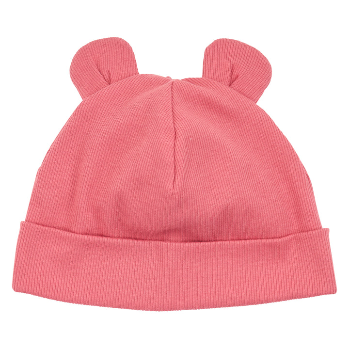 müsli COZY ME rib hue med ører Huer Barouque rose/ Forest green 690000355