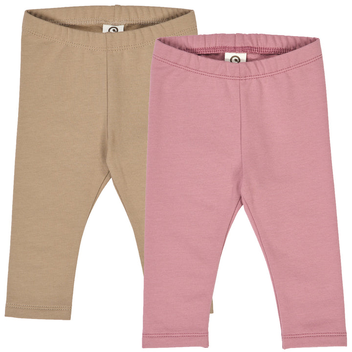 müsli COZY ME sweat leggings 2-pak Leggings Nostalgia Rose/ Beige 690000291