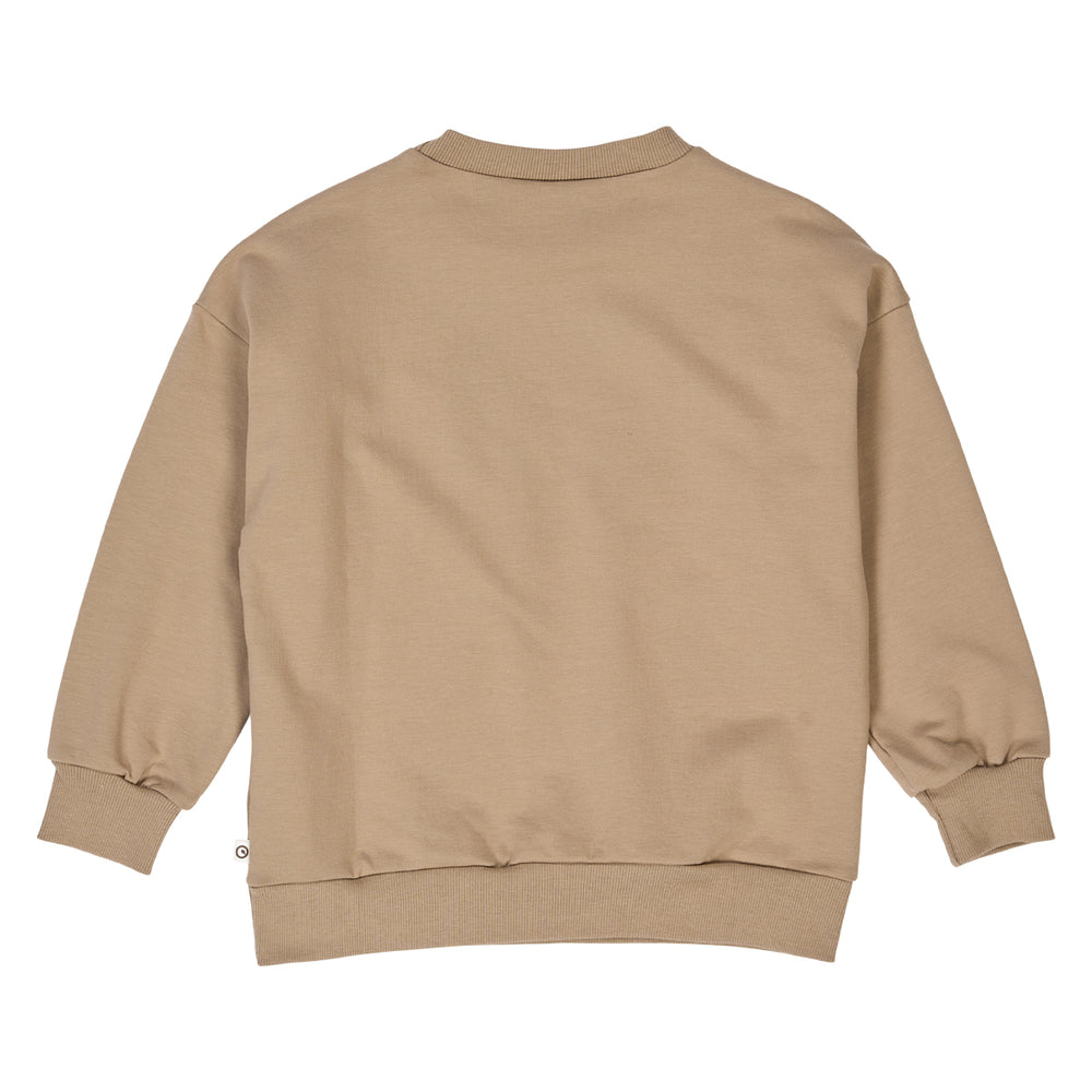 müsli COZY ME sweattrøje med lomme Langærmet bluse Beige 017100904
