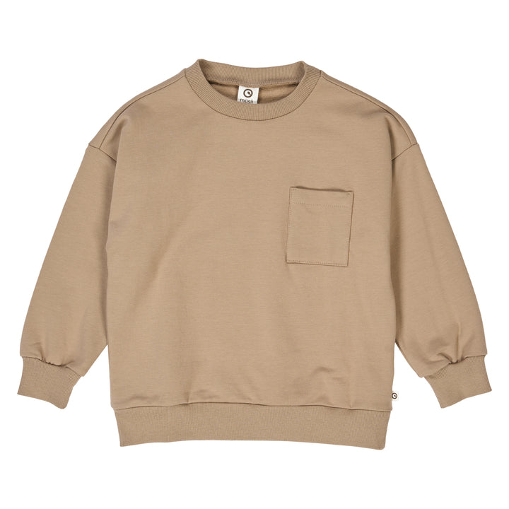 müsli COZY ME sweattrøje med lomme Langærmet bluse Beige 017100904