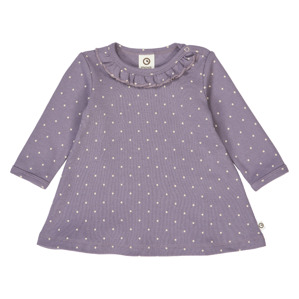 müsli DOT rib kjole Kjoler Lilac fog/ Oak 690000259