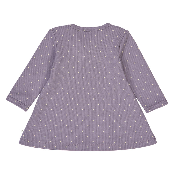 müsli DOT rib kjole & leggings sæt Bodystockings Lilac fog/ Oak 690000259