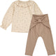 müsli FLEUR bluse & bukse sæt Langærmet bluse Oak/ Walnut/ Blush 690000334