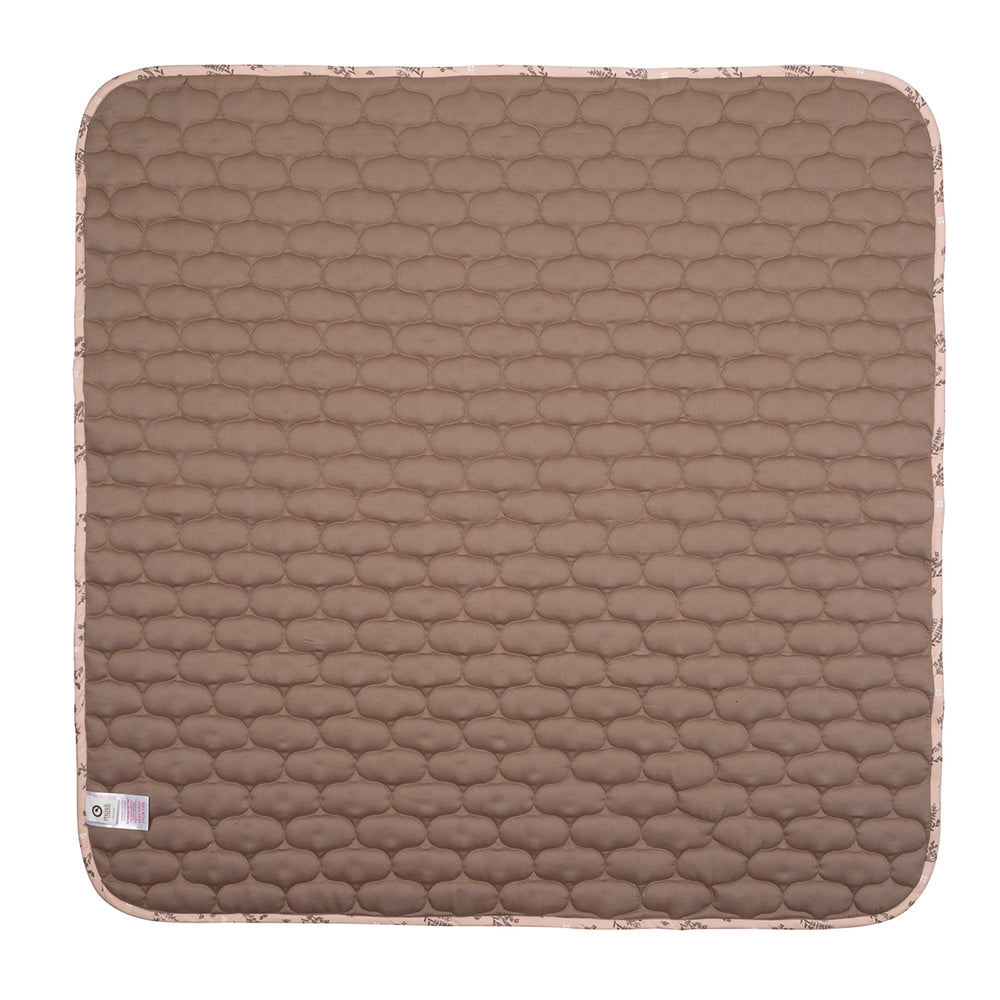 müsli FLORA quiltet tæppe Sengetøj Nightingale/ balsam cream/ walnut 690000317