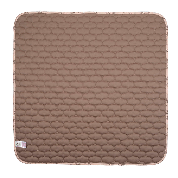müsli FLORA quiltet tæppe Sengetøj Nightingale/ balsam cream/ walnut 690000317