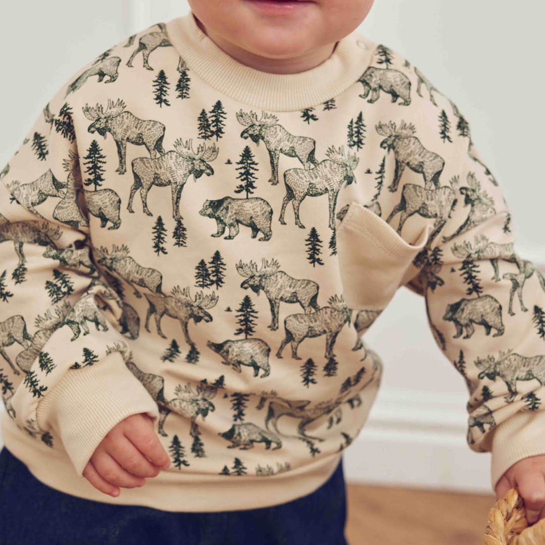 müsli FOREST sweattrøje Langærmet bluse Oak/ Forest green 690000335