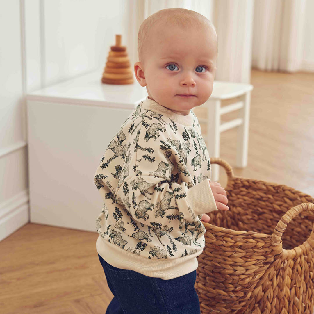 müsli FOREST sweattrøje Langærmet bluse Oak/ Forest green 690000335