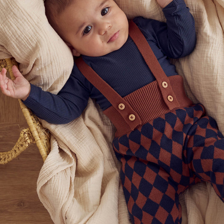 müsli HARLEQUIN KNIT strik overalls Bodystockings Root 019122804