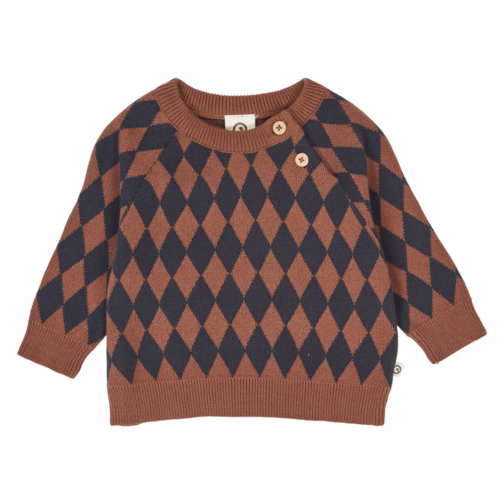 müsli HARLEQUIN KNIT striktrøje Langærmet bluse Root 019122804