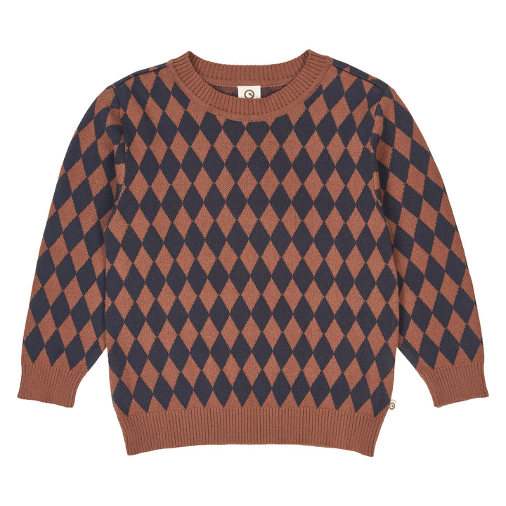 müsli HARLEQUIN KNIT striktrøje Langærmet bluse Root 019122804