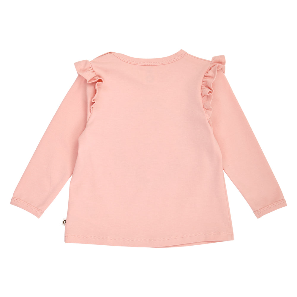 müsli HERITAGE bluse med flæser Langærmet bluse Blush 014150801