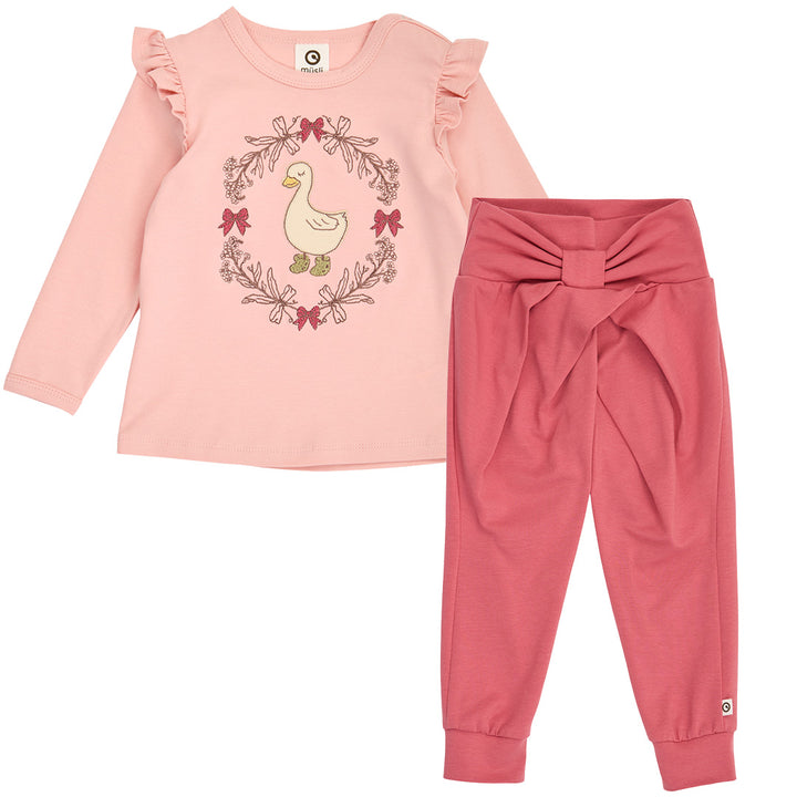 müsli HERITAGE duck bluse & bukse sæt Langærmet bluse Blush 014150801