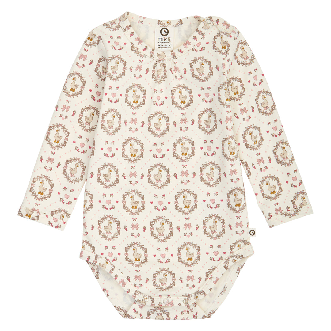 müsli HERITAGE duck langærmet body Bodystockings Balsam cream/ Blush/ Baroque rose 690000341