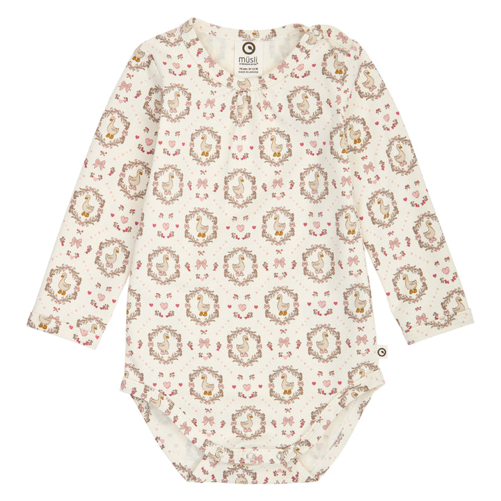 müsli HERITAGE duck langærmet body Bodystockings Balsam cream/ Blush/ Baroque rose 690000341