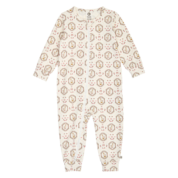 müsli HERITAGE heldragt med lynlås Bodystockings Balsam cream/ Blush/ Baroque rose 690000341