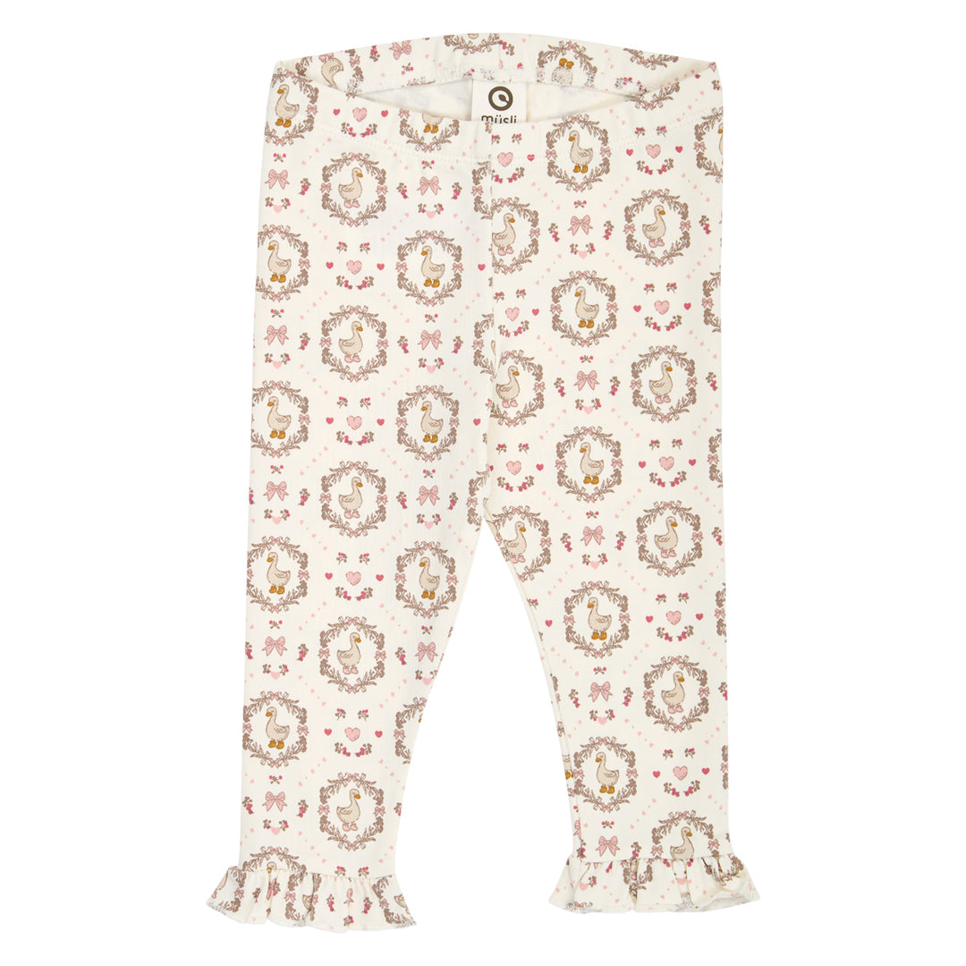müsli HERITAGE  leggings med flæse Leggings Balsam cream/ Blush/ Baroque rose 690000341