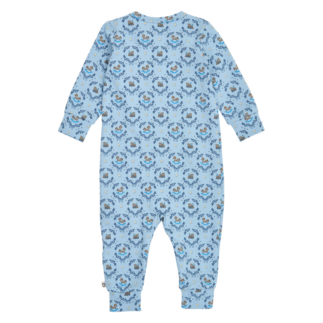 müsli HERITAGE train heldragt med lynlås Bodystockings Soft blue/ Navy/ Oak 690000342