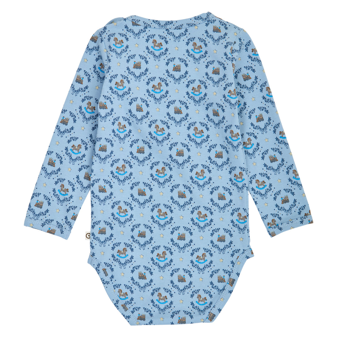 müsli HERITAGE train langærmet body Bodystockings Soft blue/ Navy/ Oak 690000342