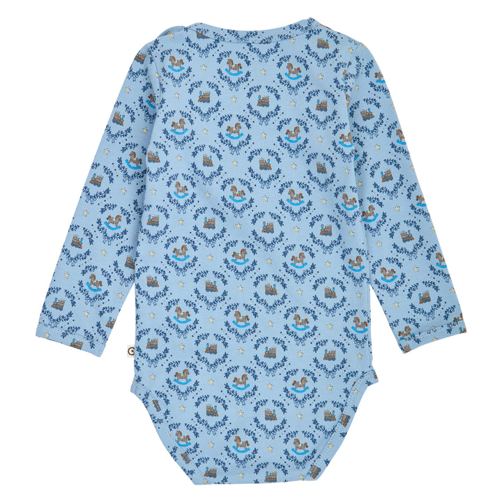 müsli HERITAGE train langærmet body Bodystockings Soft blue/ Navy/ Oak 690000342
