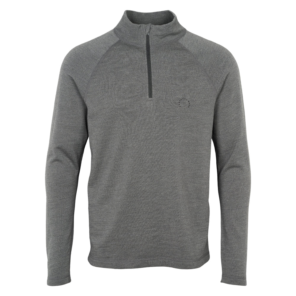 Conservandum HERRE - bluse med lynlås i merinould T-shirt Dark grey 892000011