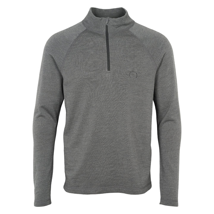 Conservandum HERRE - bluse med lynlås i merinould T-shirt Dark grey 892000011