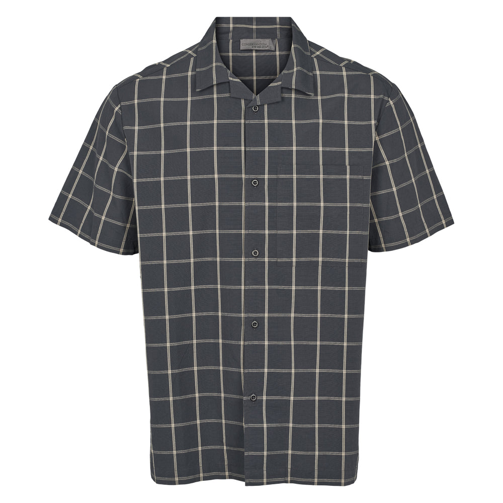 Conservandum HERRE CHECK skjorte T-shirt Night blue/ Cashmere 690000208