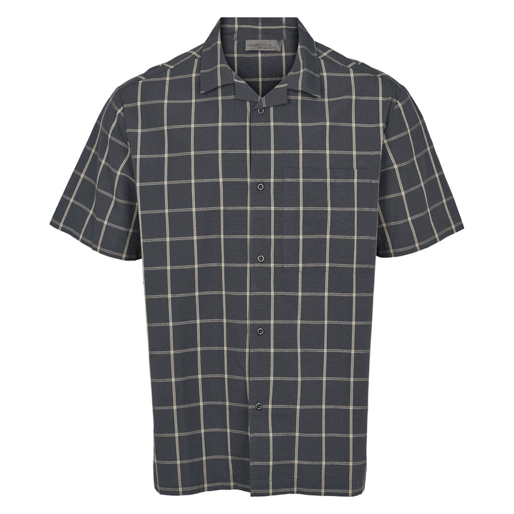 Conservandum HERRE CHECK skjorte T-shirt Night blue/ Cashmere 690000208