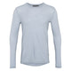 Conservandum HERRE WOOL bluse i merinould Langærmet bluse Jasmin blue 015430501