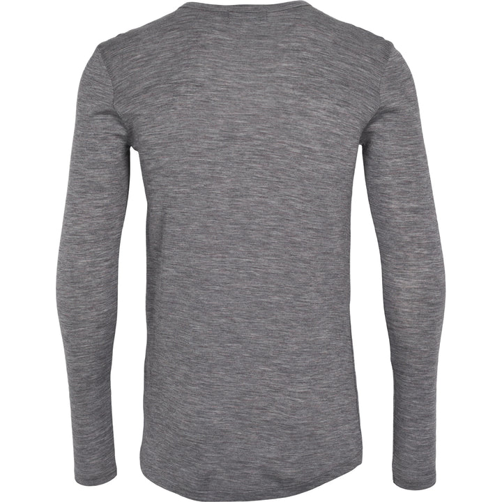 Conservandum HERRE WOOL bluse i merinould Langærmet bluse Pale grey melange 791080900