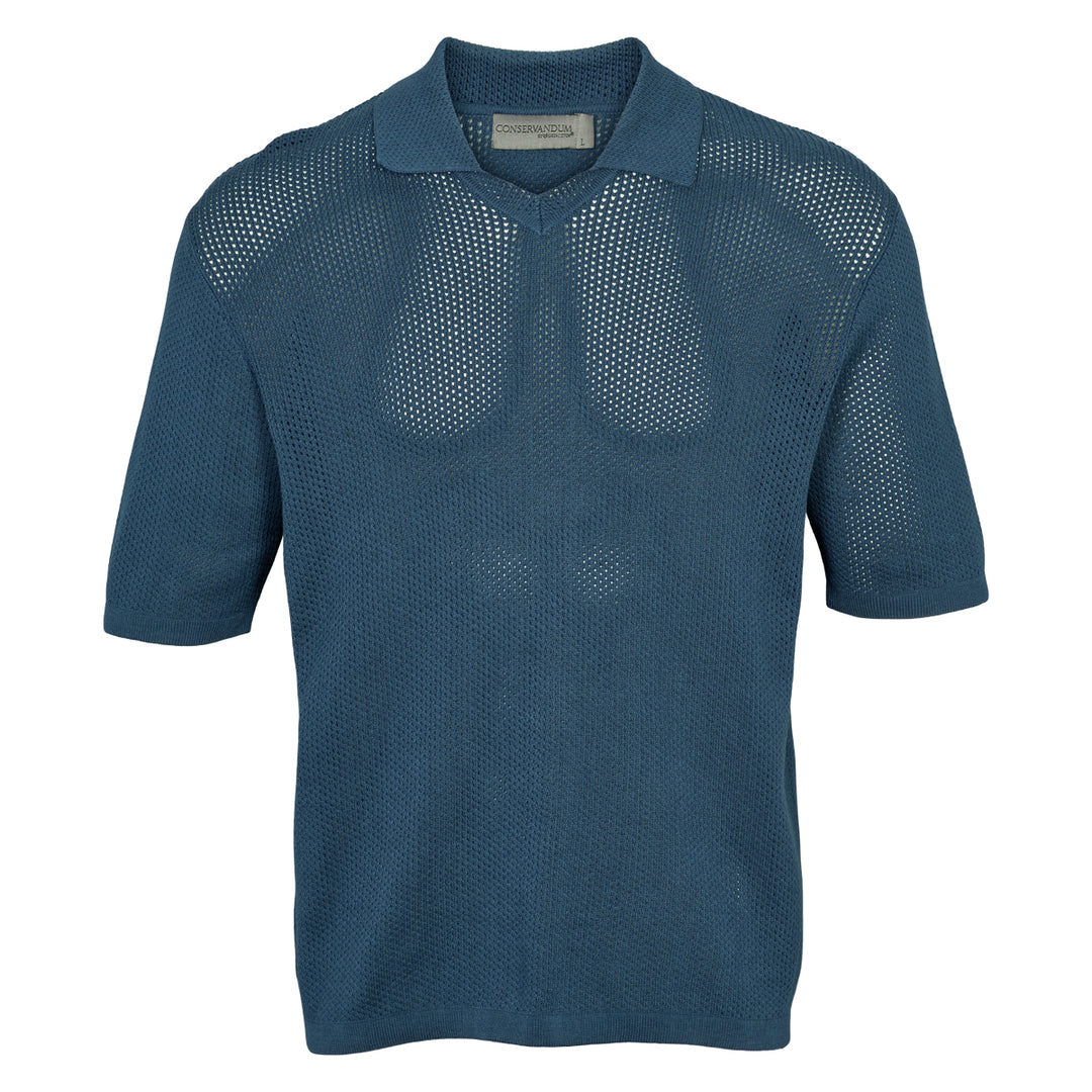 Conservandum HERRE club polo i strik Sweatshirt Navy 019403101