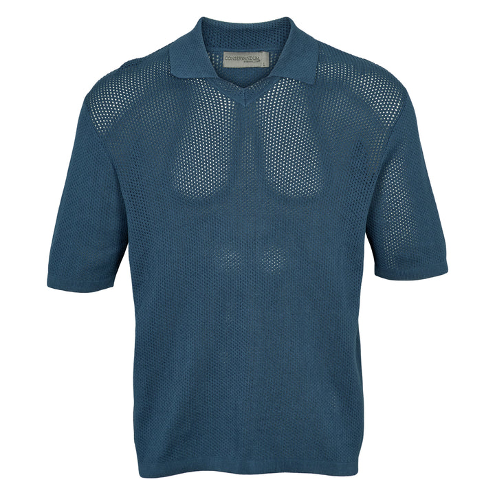 Conservandum HERRE club polo i strik Sweatshirt Navy 019403101