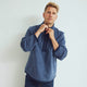Conservandum HERRE merino uld fleece trøje Sweatshirt Navy melange 763006900